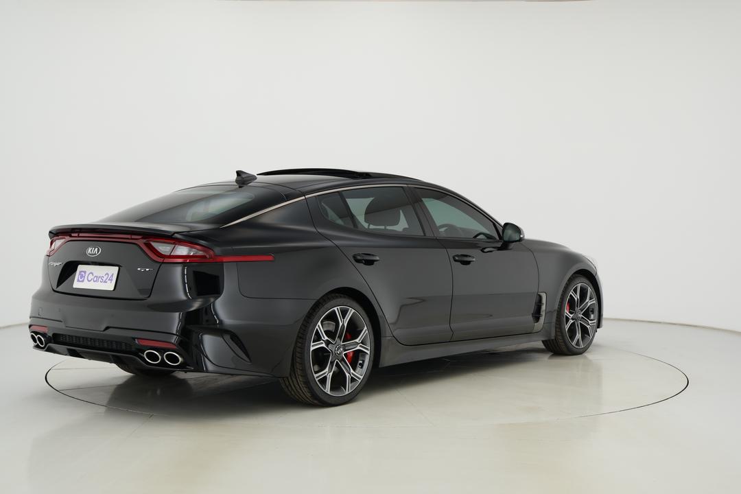 2017 Kia Stinger Gt (black Leather), Automatic, 41487 km, Right Back Diagonal (45- Degree) View