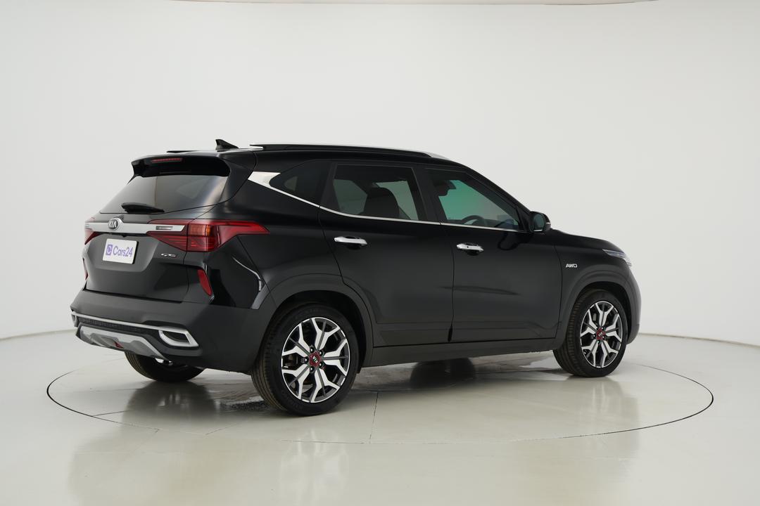 2021 Kia Seltos Gt-line (AWD), Automatic, 52079 km, Right Back Diagonal (45- Degree) View