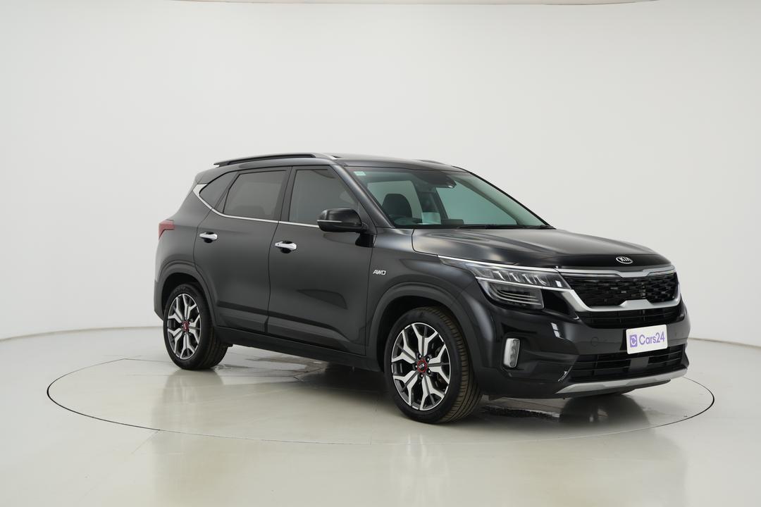 2021 Kia Seltos Gt-line (AWD), Automatic, 52079 km, Right Front Diagonal (45- Degree) View