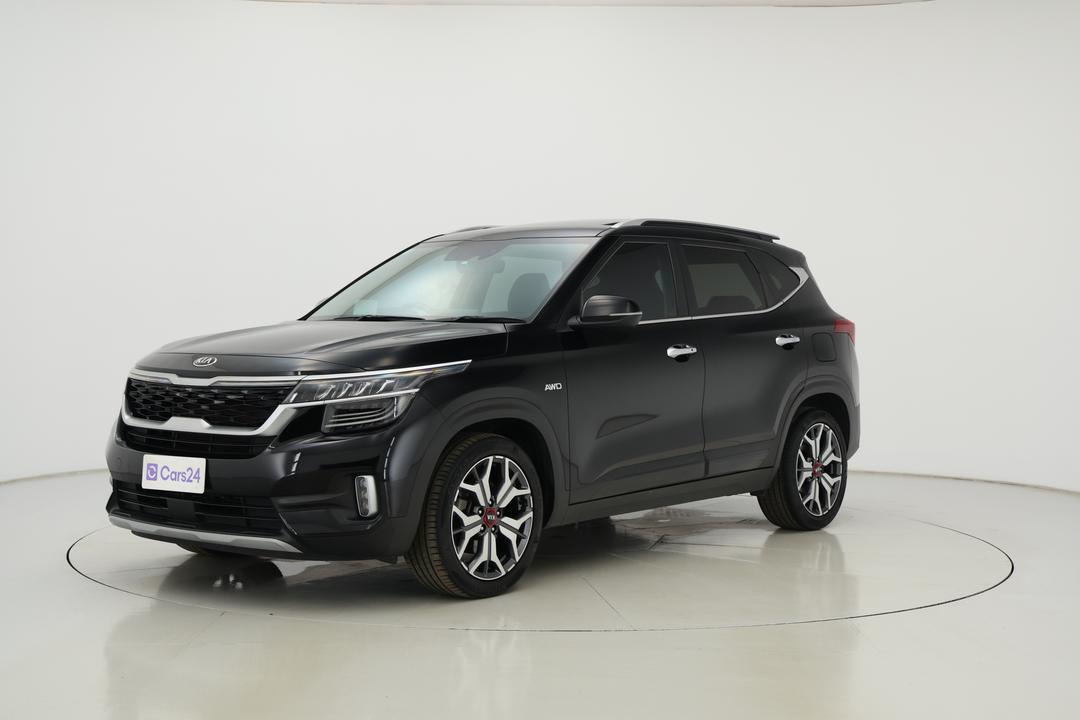 2021 Kia Seltos Gt-line (AWD), Automatic, 52079 km, Left Front Diagonal (45- Degree) View