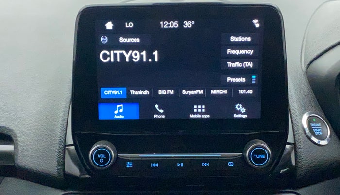 2018 Ford Ecosport TITANIUM + 1.5L PETROL AT, Petrol, Automatic, 60,253 km, Infotainment System