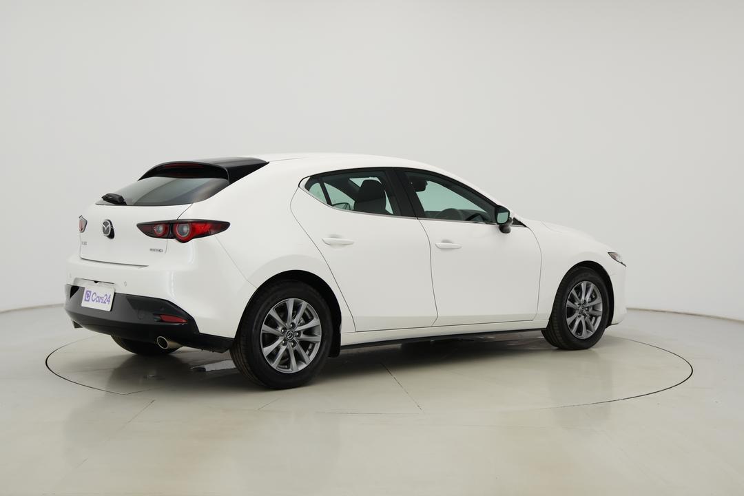 2024 Mazda 3 G20 Pure, Automatic, 32729 km, Right Back Diagonal (45- Degree) View