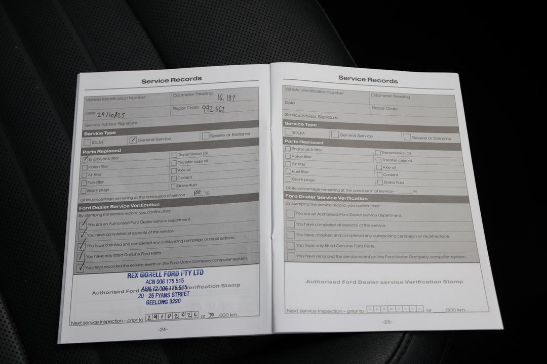 2024 Ford Everest Sport (4WD), Automatic, 23806 km, Service History