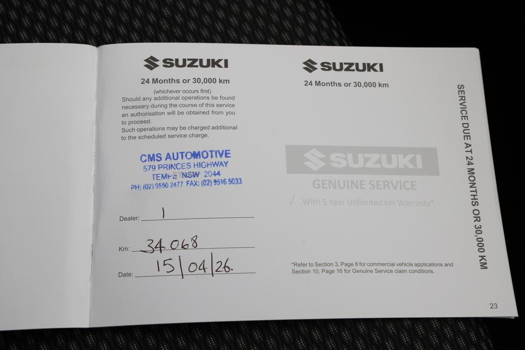 2024 Suzuki Vitara Turbo, Automatic, 34099 km, Service History