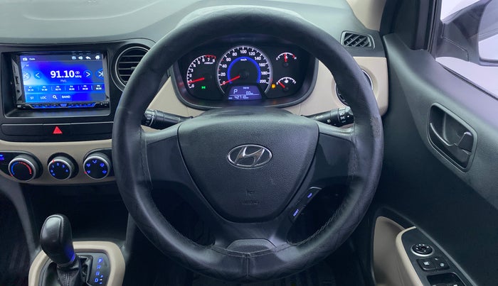 2017 Hyundai Grand i10 Magna 1.2 AT  VTVT, Petrol, Automatic, 43,064 km, Steering Wheel Close Up