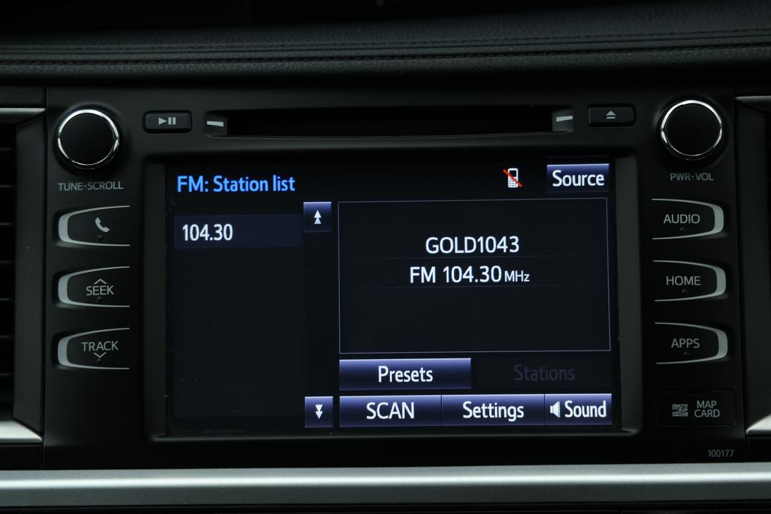 2017 Toyota Kluger Gxl (4x2), Automatic, 80530 km, Infotainment System