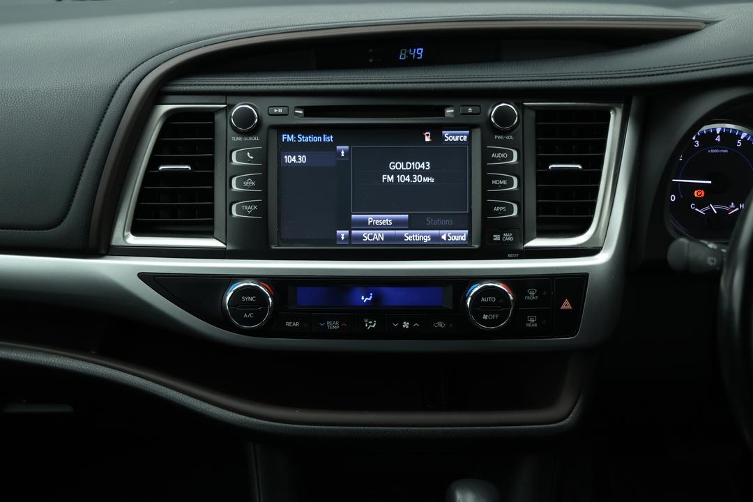2017 Toyota Kluger Gxl (4x2), Automatic, 80530 km, Center Console