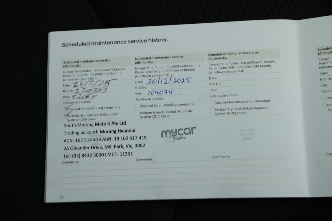 2018 Hyundai i30 Active, Automatic, 104997 km, Service History