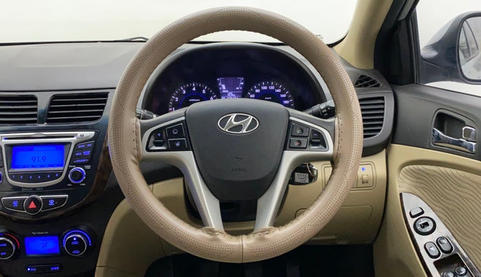 2014 Hyundai Verna FLUIDIC 1.4 VTVT CX, Petrol, Manual, 60,431 km, Steering Wheel Close Up