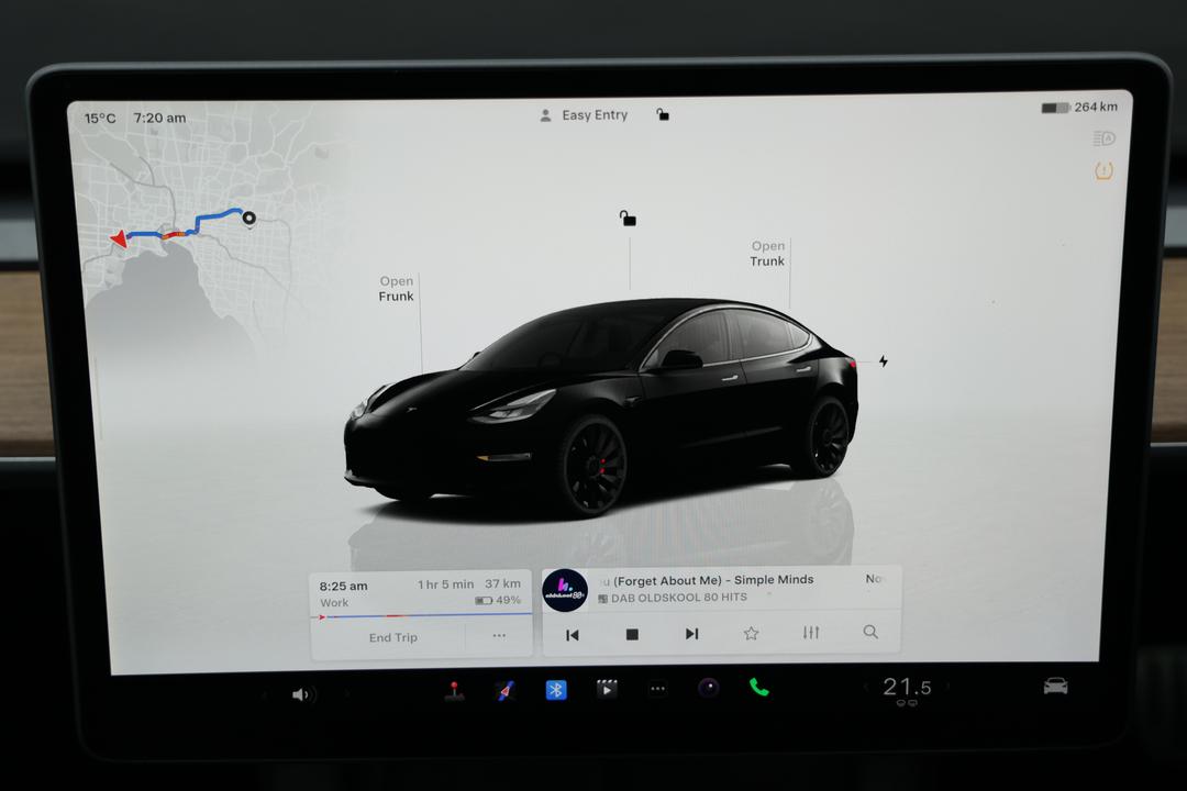 2022 Tesla Model 3 Performance, Automatic, 46944 km, Gear Lever 