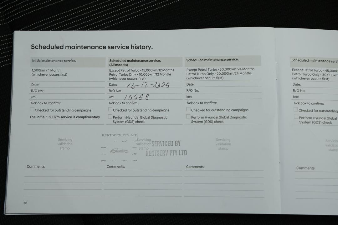 2025 Hyundai Venue Venue, Automatic, 24539 km, Service History