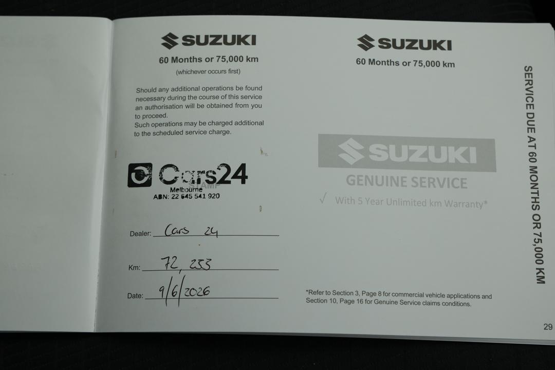 2022 Suzuki Baleno Gl, Automatic, 72235 km, Service History