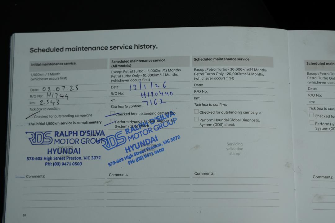 2024 Hyundai Kona Kona, Automatic, 10080 km, Service History