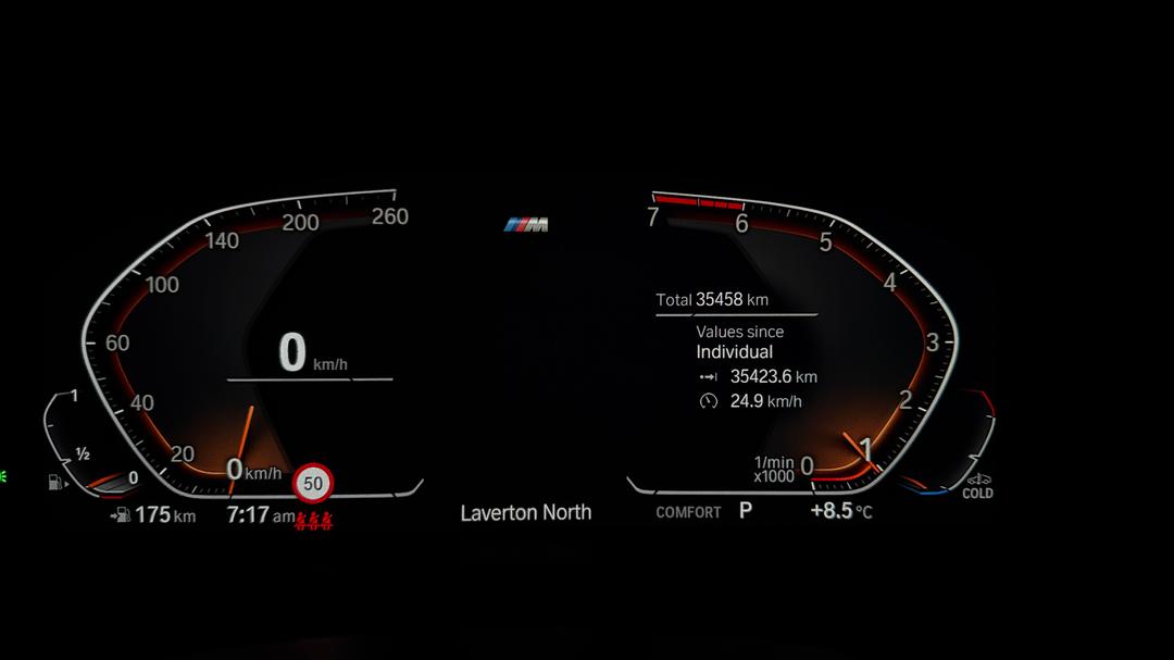 2020 BMW X3 xDrive30i M Sport, Automatic, 35458 km, Odometer View