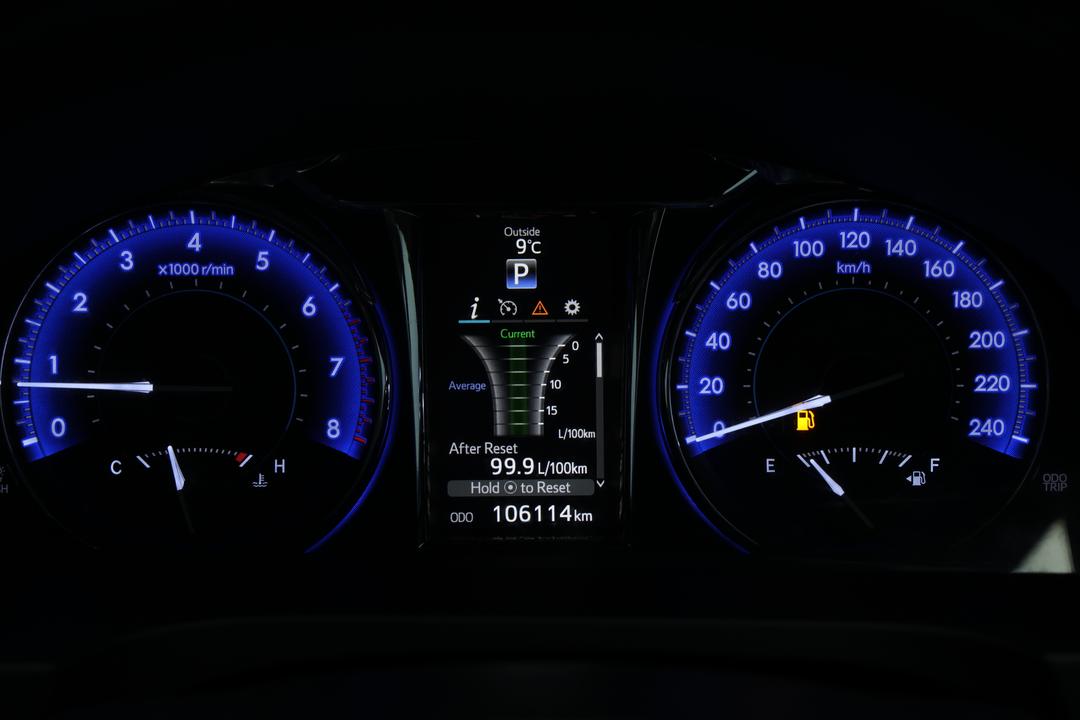 2016 Toyota Aurion At-X, Automatic, 106114 km, Odometer View