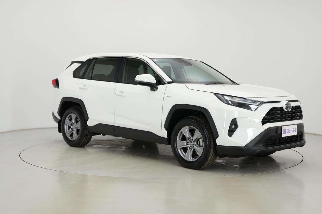 2025 Toyota RAV4 Gx (AWD) Hybrid, Automatic, 8877 km, Right Front Diagonal (45- Degree) View