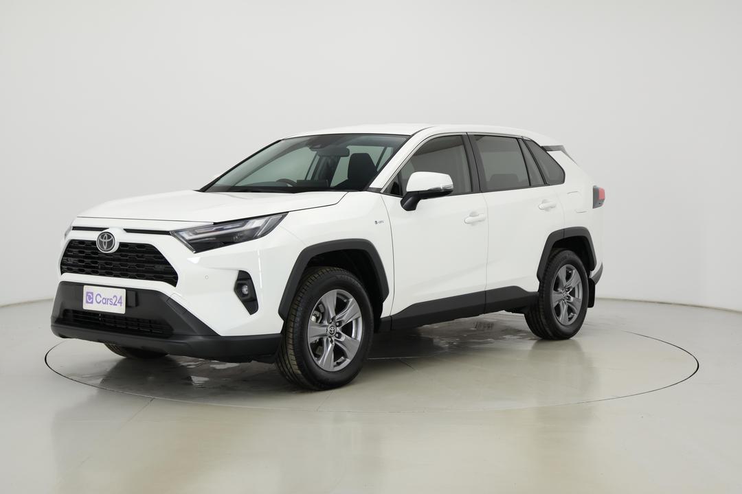 2025 Toyota RAV4 Gx (AWD) Hybrid, Automatic, 8877 km, Left Front Diagonal (45- Degree) View
