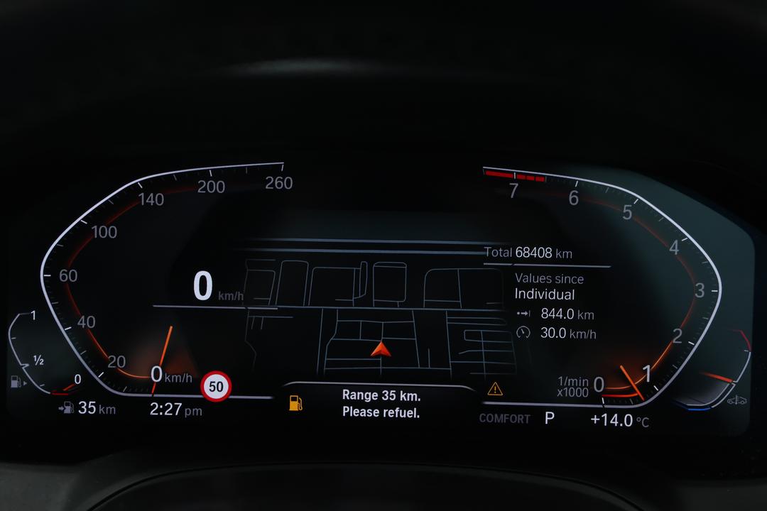 2022 BMW 3 30i M Sport, Automatic, 68408 km, Odometer View