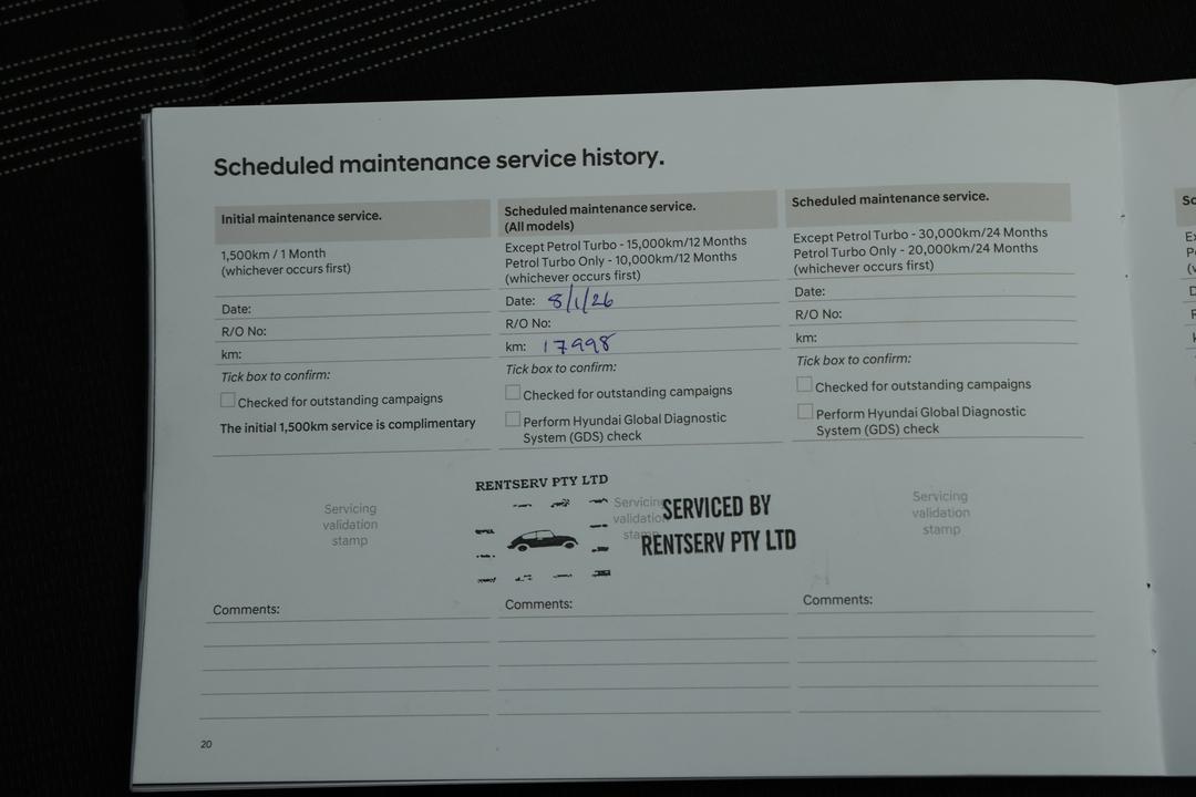 2025 Hyundai Venue -, Automatic, 24105 km, Service History