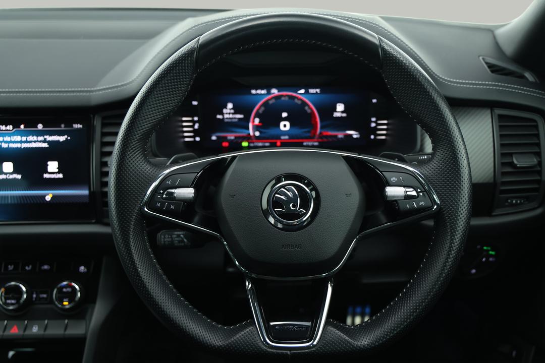 2022 SKODA Kodiaq Sportline (4x4) 132tsi, Automatic, 47727 km, Steering Wheel Close-up