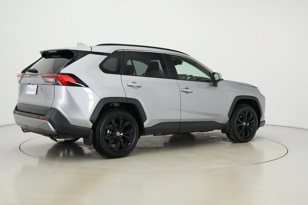 2025 Toyota RAV4 Cruiser (AWD) Hybrid, Automatic, 4124 km, Right Back Diagonal (45- Degree) View