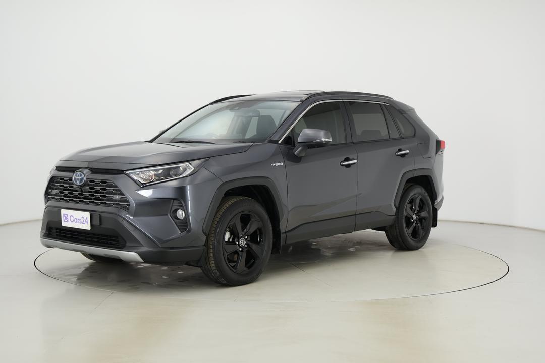 2021 Toyota RAV4 Cruiser (AWD) Hybrid, Automatic, 54559 km, Left Front Diagonal (45- Degree) View