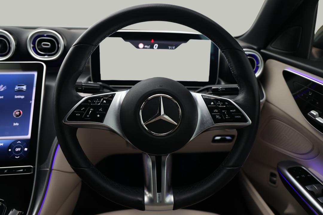 2022 Mercedes-benz C200 Edition C Mhev, Automatic, 30428 km, Steering Wheel Close-up