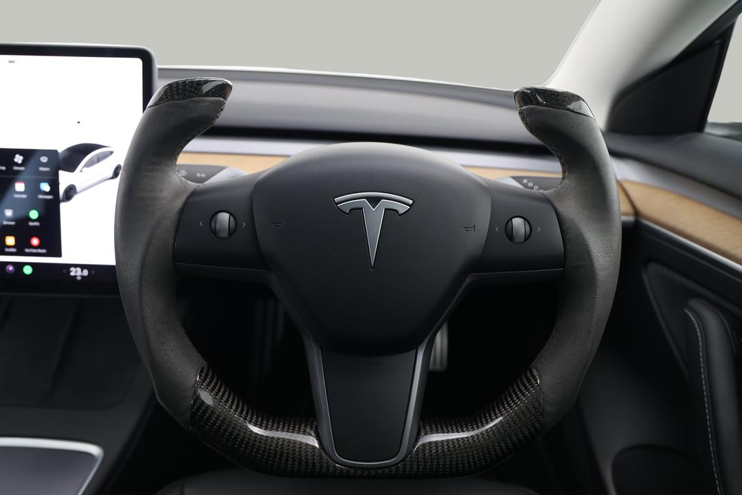2021 Tesla Model 3 Long Range AWD, Automatic, 61749 km, Steering Wheel Close-up