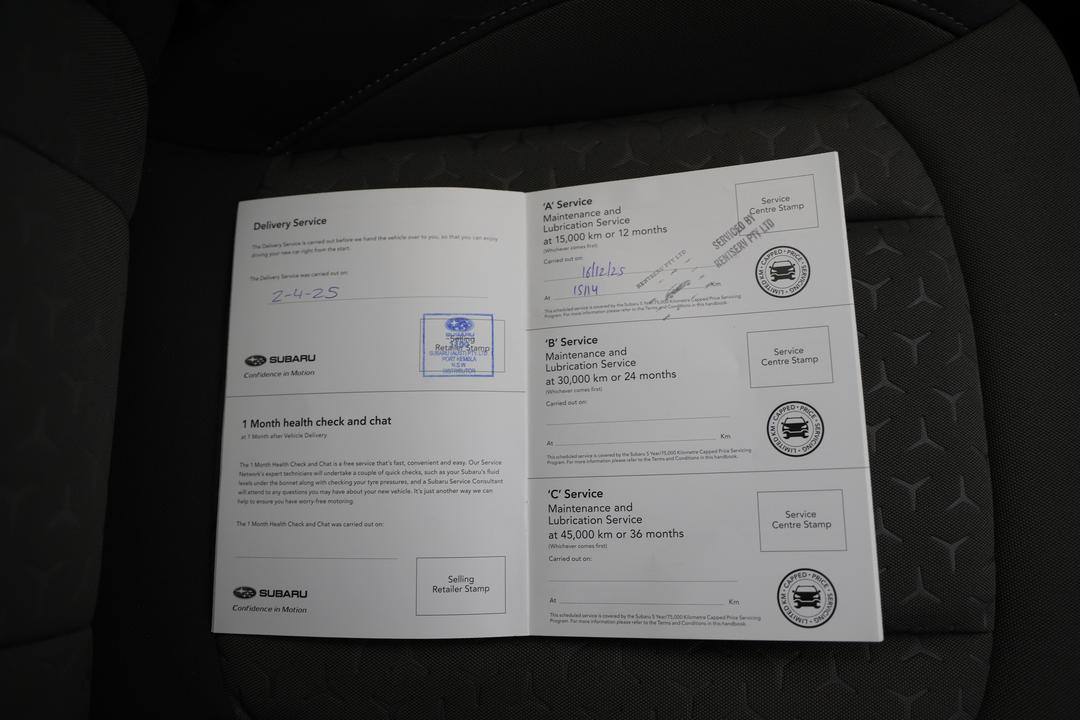 2025 Subaru Crosstrek AWD 2.0l, Automatic, 21544 km, Service History