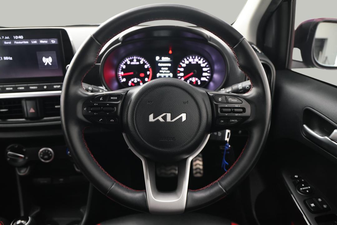2022 Kia Picanto Gt-line (pe), Automatic, 38048 km, Steering Wheel Close-up