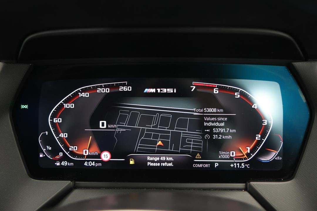 2022 BMW 1 M135i xDrive, Automatic, 53808 km, Odometer View