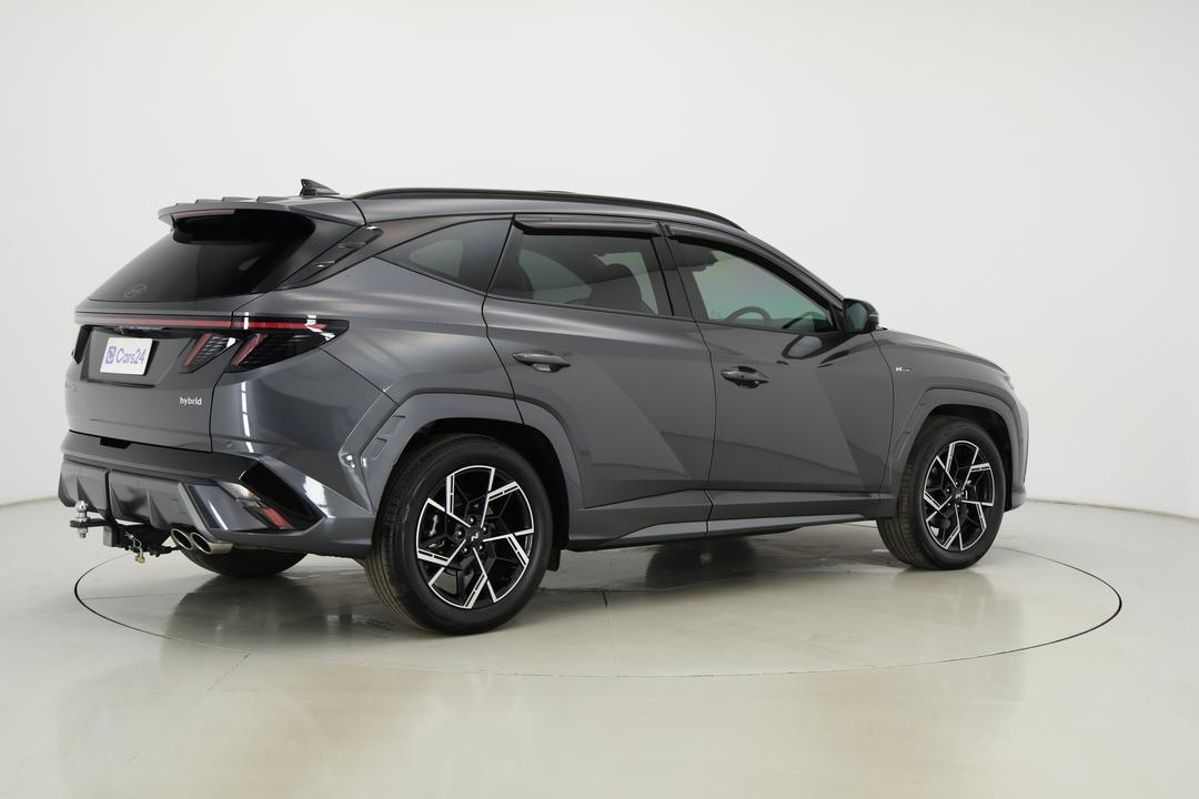 2025 Hyundai Tucson Premium N Line Hybrid (AWD), Automatic, 32535 km, Right Back Diagonal (45- Degree) View
