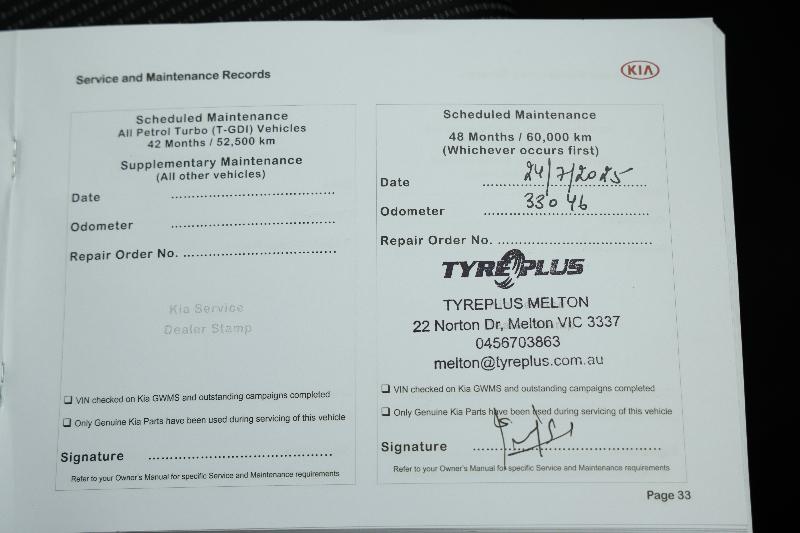2020 Kia Cerato S, Automatic, 47333 km, Service History