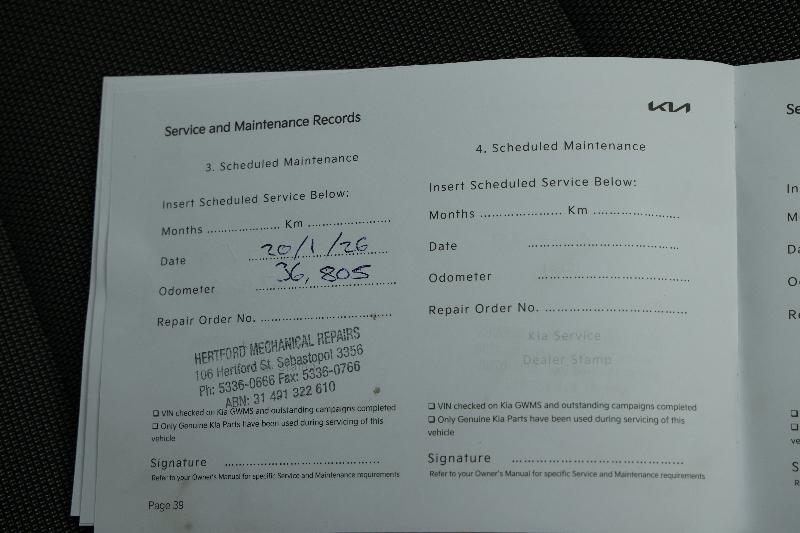 2024 Kia Cerato S Safety Pack, Automatic, 44943 km, Service History