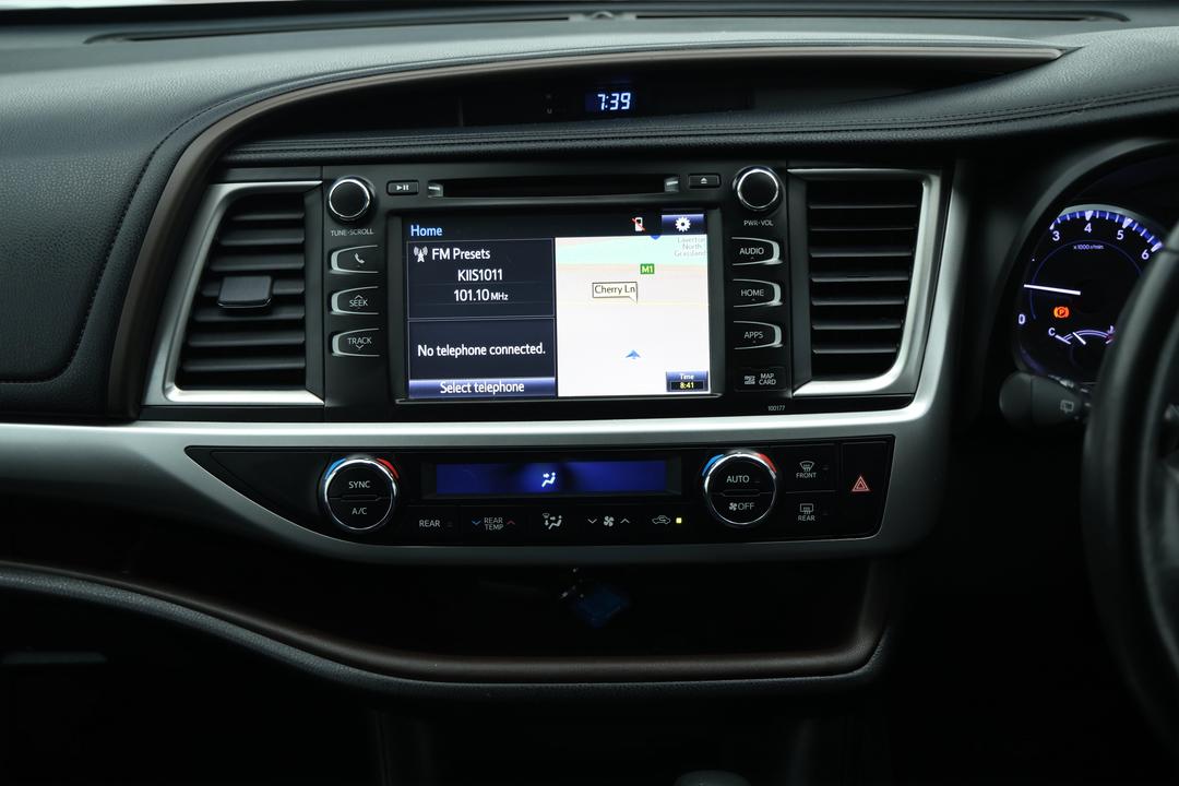 2018 Toyota Kluger Gxl (4x2), Automatic, 95351 km, Center Console