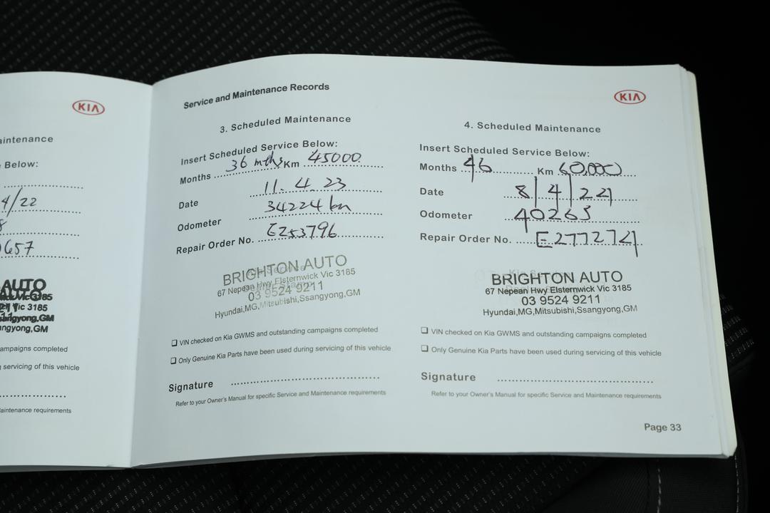 2019 Kia Cerato S, Automatic, 55904 km, Service History