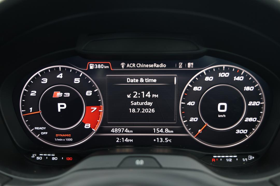 2020 Audi S3 2.0 Tfsi Quattro, Automatic, 48974 km, Odometer View