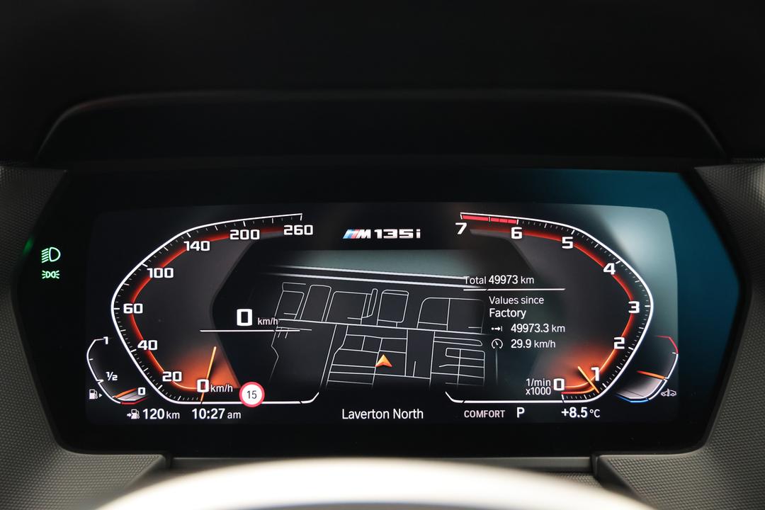 2022 BMW 1 M135i xDrive, Automatic, 49973 km, Odometer View