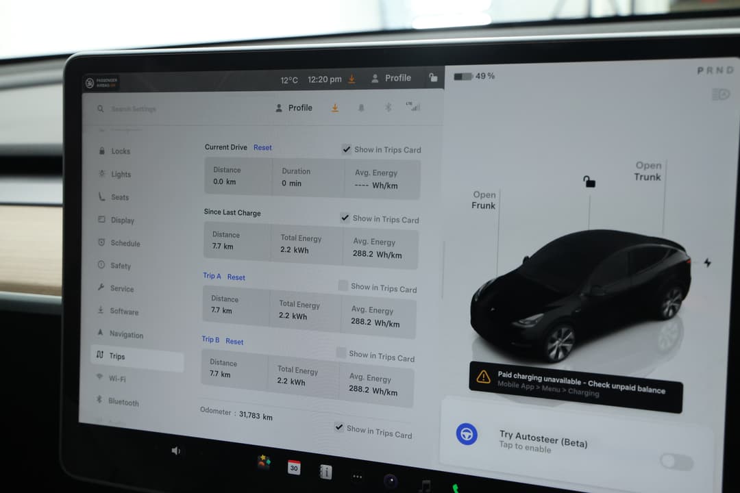 2023 Tesla Model Y Rear-wheel Drive, Automatic, 31783 km, Odometer View
