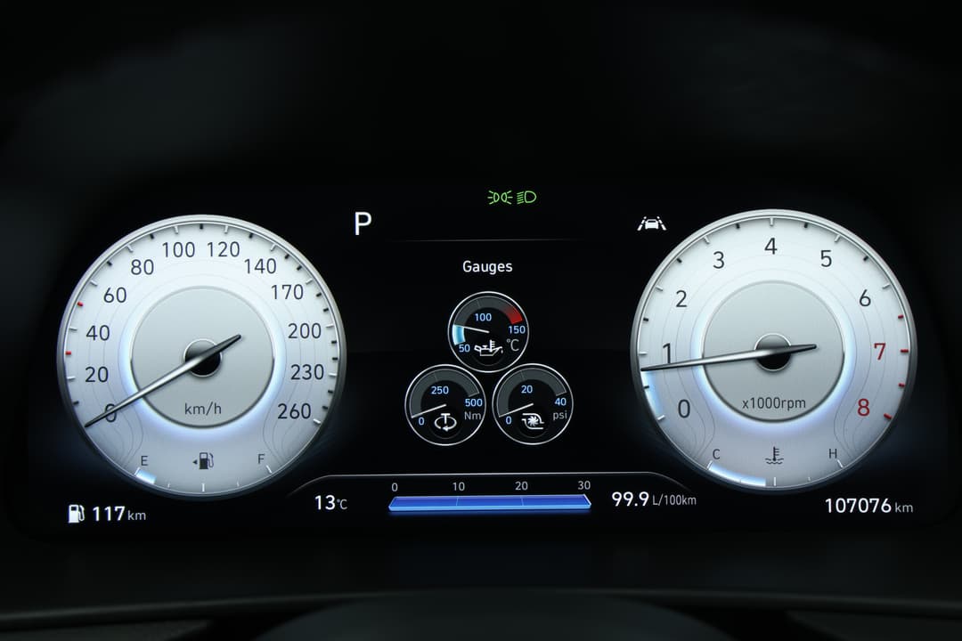2021 Hyundai Sonata N Line, Automatic, 107076 km, Odometer View
