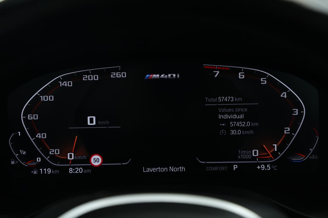 2021 BMW X3 M40i, Automatic, 57473 km, Odometer View