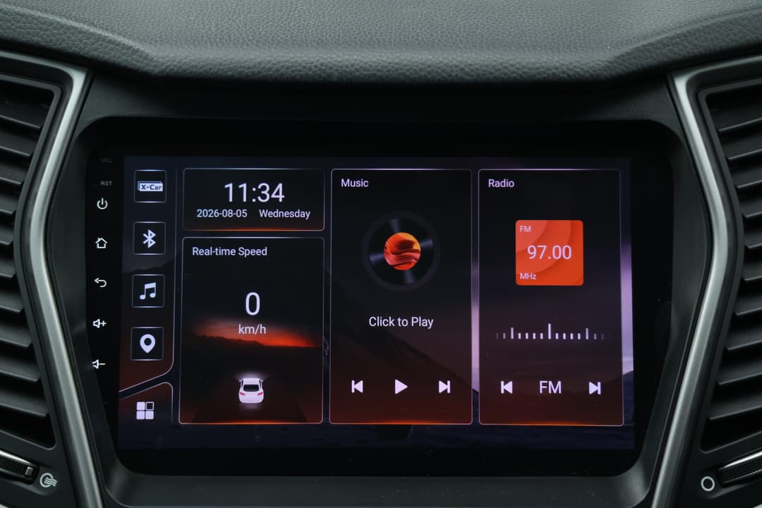 2017 Hyundai Santa Fe Active Crdi (4x4), Automatic, 94395 km, Infotainment System