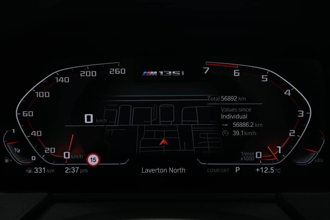 2021 BMW 1 M135i xDrive, Automatic, 56892 km, Odometer View