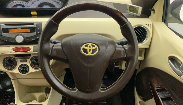 2011 Toyota Etios V, Petrol, Manual, 81,877 km, Steering Wheel Close Up