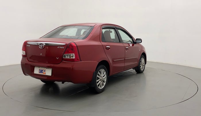 2011 Toyota Etios V, Petrol, Manual, 81,877 km, Right Back Diagonal