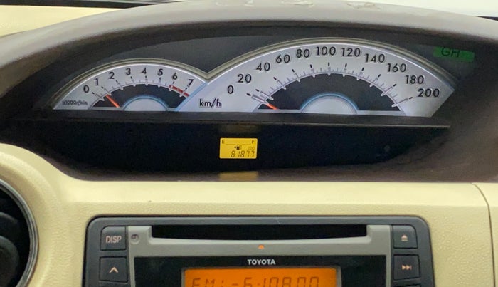 2011 Toyota Etios V, Petrol, Manual, 81,877 km, Odometer Image