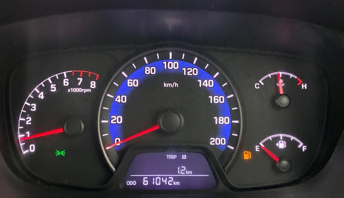 2014 Hyundai Xcent SX 1.2 OPT, Petrol, Manual, 61,130 km, Odometer Image