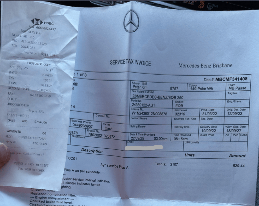 2022 Mercedes-benz Eqb 250, Automatic, 41050 km, Service History