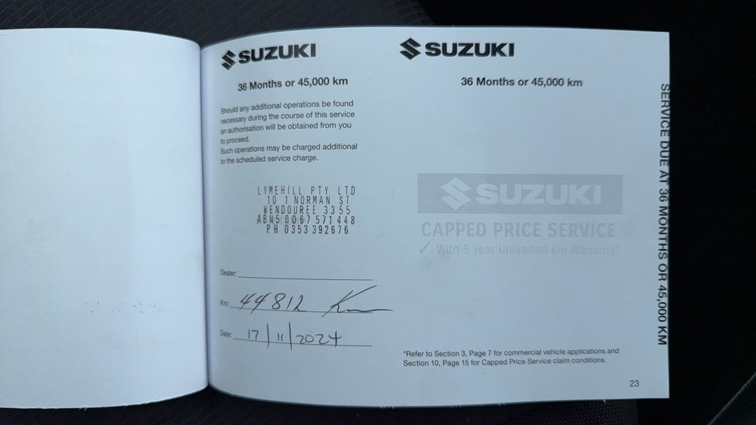 2022 Suzuki Baleno Gl, Automatic, 52562 km, Service History
