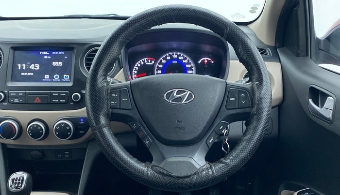 2019 Hyundai Grand i10 SPORTZ 1.2 KAPPA VTVT, Petrol, Manual, 33,130 km, Steering Wheel Close Up